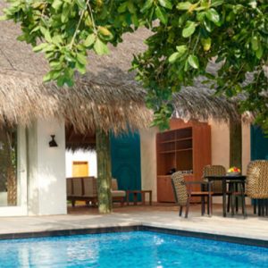 Luxury Maldives Holidays Fairmont Maldives Sirru Fen Fushi Two Bedroom Beach Sunset Villa