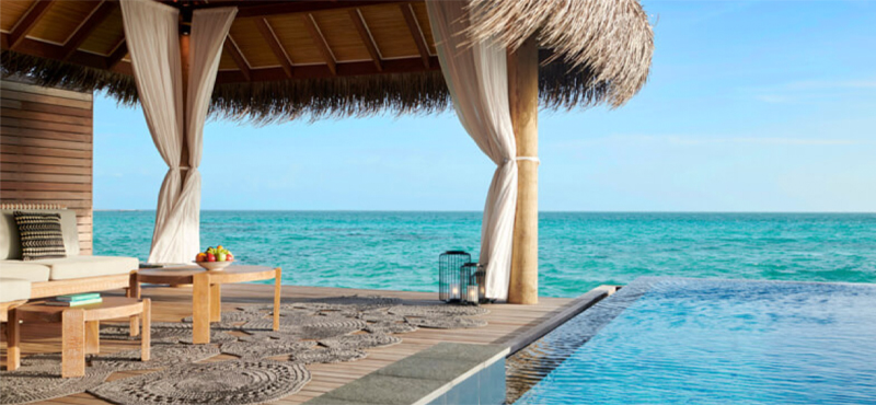 Luxury Maldives Holidays Fairmont Maldives Sirru Fen Fushi Two Bedroom Water Sunset Villa
