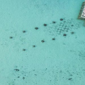 Luxury Maldives Holidays Fairmont Maldives Sirru Fen Fushi Art Gallery And Watersports Aerial View