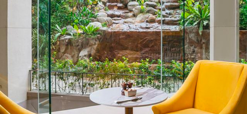 Luxury Singapore Holidays Furama RiverFront Waterfall Lounge