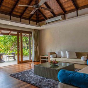 Luxury Maldives Holidays Hideaway Beach Resort Deluxe Sunset Beach Villa Pool 3