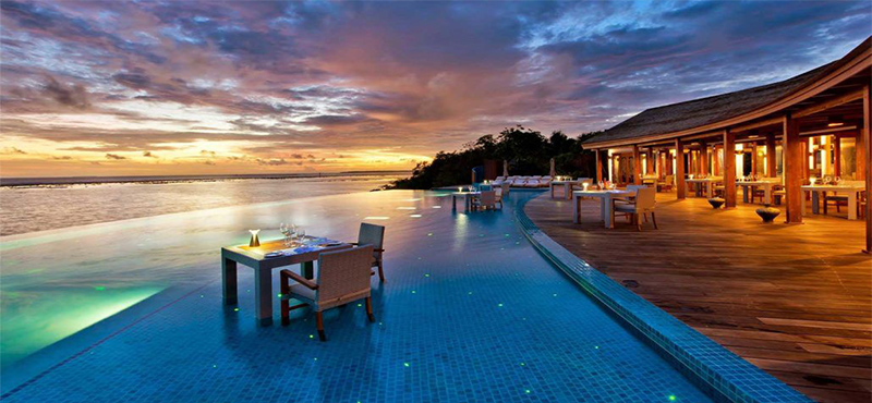 Luxury Maldives Holidays Hideaway Beach Resort Deluxe Water Villa Pool 1