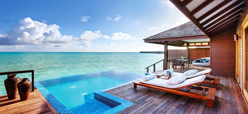 Luxury Maldives Holidays Hideaway Beach Resort Deluxe Water Villa Pool