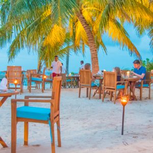 Luxury Maldives Holidays Reethi Faru Resort Outdoor Dining