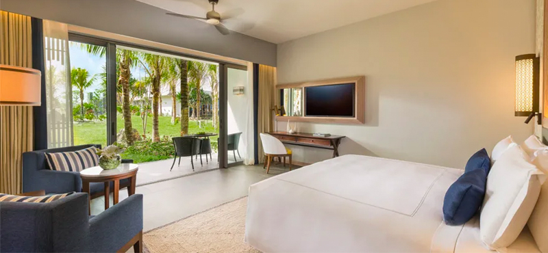 Luxury Mauritius Holiday Packages Anantara Iko Luxury Mauritius Resort & Villas Deluxe Garden Room Bedroom View