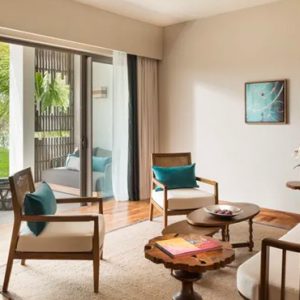 Luxury Mauritius Holiday Packages Anantara Iko Luxury Mauritius Resort & Villas Garden View Suite Living Room View