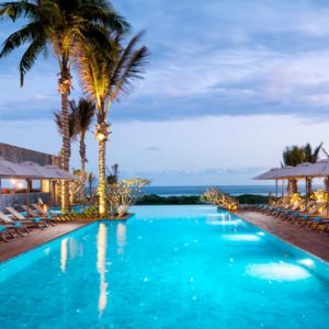 Luxury Mauritius Holiday Packages Anantara Iko Luxury Mauritius Resort & Villas Pool At Night