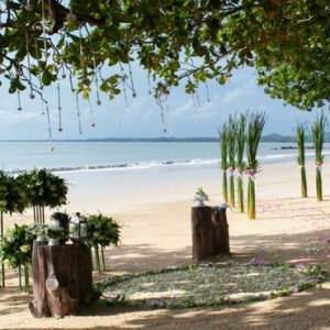 Luxury Thailand Holidays The Sarojin Beach Wedding Setup