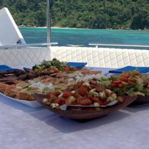 Luxury Thailand Holidays  The Sarojin Food On Cruise1