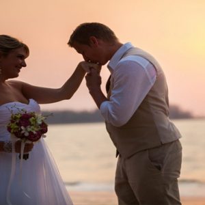 Luxury Thailand Holidays The Sarojin Wedding Couple On Beach1