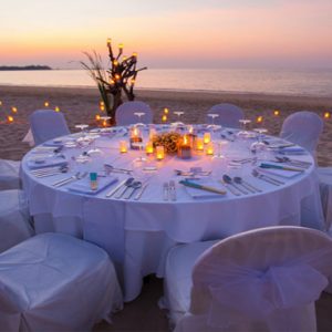 Luxury Thailand Holidays The Sarojin Wedding Reception On Beach1