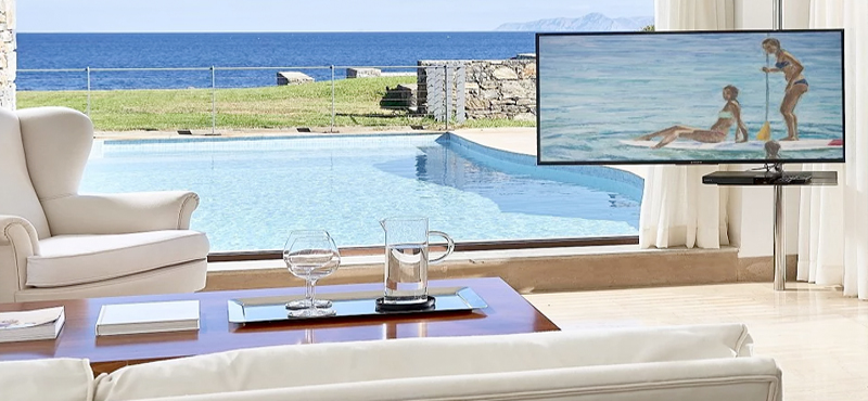 Aiolos – Club Suite Private Pool Seafront St Nicolas Bay Resort Hotel & Villas Greece Holidays