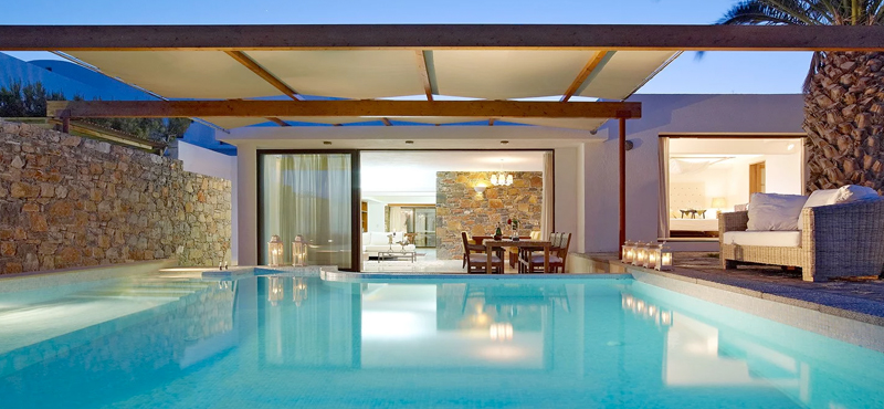 Aphrodite’s House Club Suite 3 Bedroom Private Pool Seafront1 St Nicolas Bay Resort Hotel & Villas Greece Holidays
