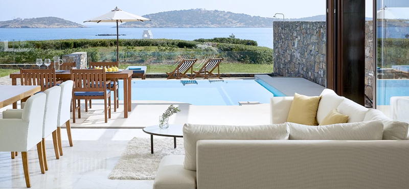 Aphrodite’s House Club Suite 3 Bedroom Private Pool Seafront4 St Nicolas Bay Resort Hotel & Villas Greece Holidays