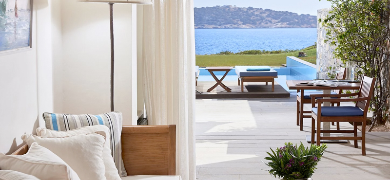 Classic Studio Private Pool Sea View3 St Nicolas Bay Resort Hotel & Villas Greece Holidays