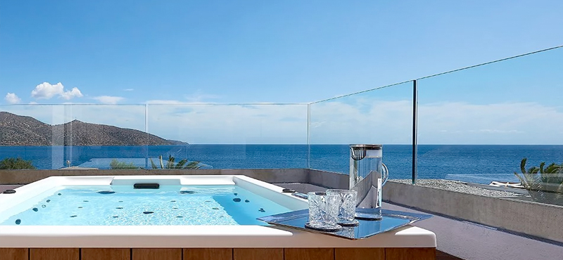 Club Suite Outdoor Heated Jacuzzi Seafront View St Nicolas Bay Resort Hotel & Villas Greece Holidays
