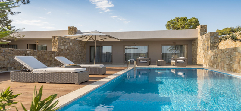 Deluxe Two Bedroom Bungalow Suite With Private Pool1 Ikos Olivia Resort Greece Holidays