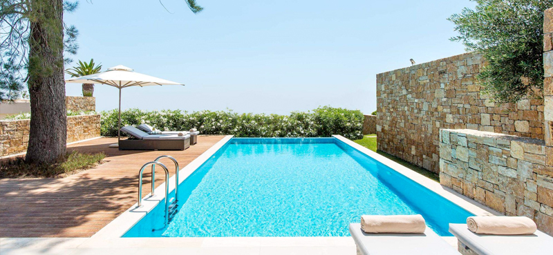 Deluxe Two Bedroom Bungalow Suite With Private Pool3 Ikos Olivia Resort Greece Holidays