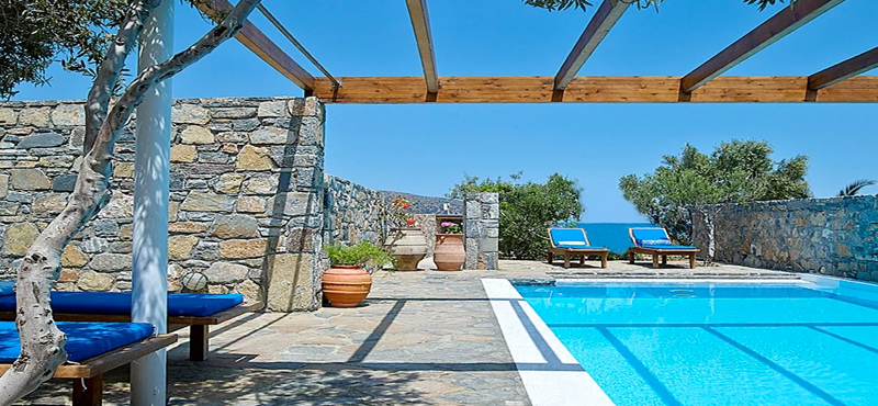 Family Suite 2 Bedroom Private Pool Sea View St Nicolas Bay Resort Hotel & Villas Greece Holidays