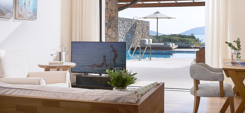 Odysseas 1 – Club Mezzanine Suite Private Pool Seafront3 St Nicolas Bay Resort Hotel & Villas Greece Holidays