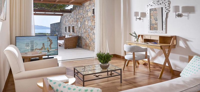Odysseas 1 – Club Mezzanine Suite Private Pool Seafront4 St Nicolas Bay Resort Hotel & Villas Greece Holidays