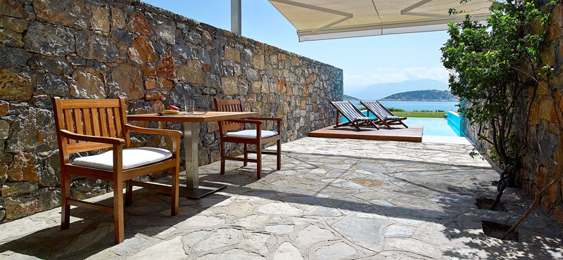 Odysseas 2 – Club Mezzanine Suite Private Pool Seafront1 St Nicolas Bay Resort Hotel & Villas Greece Holidays