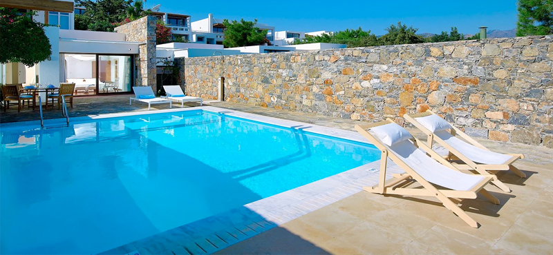 Poseidon House Club Suite 2 Bedroom Private Pool Seafront8 St Nicolas Bay Resort Hotel & Villas Greece Holidays