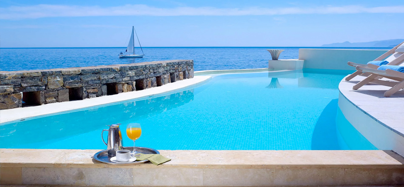 The Rock 2 – Club Studio Suite Private Pool Seafront1 St Nicolas Bay Resort Hotel & Villas Greece Holidays