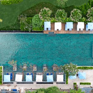 Aerial View Of Pool 2 Hotel Indigo Bali Seminyak Beach Bali Holidays