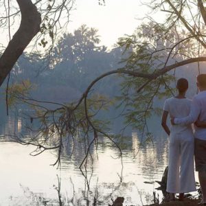 Couple By Lagoon Anantara Kalutara Sri Lanka Holidays