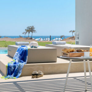 Double Room Private Pool Sea View 2 Gennadi Grand Resort Luxury Greece Holidays