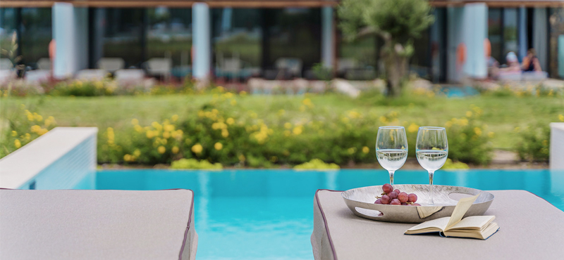 Suite Private Pool Garden View 2 Gennadi Grand Resort Luxury Greece Holidays