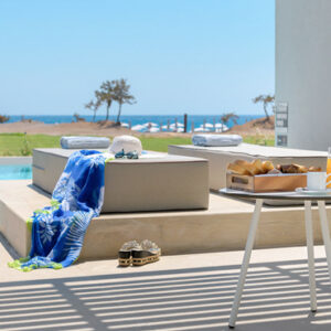 Suite Private Pool Sea View 2 Gennadi Grand Resort Luxury Greece Holidays