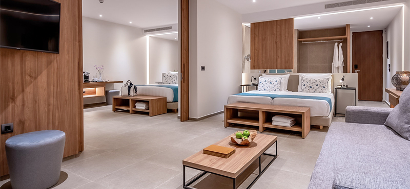 Two Bedroom Suite Sea View Gennadi Grand Resort Luxury Greece Holidays