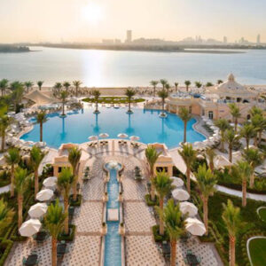 Luxury Dubai Holiday Packages Raffles The Palm Dubai Aerial View