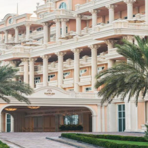 Luxury Dubai Holiday Packages Raffles The Palm Dubai Hotel Entrance