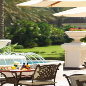 Luxury Dubai Holiday Packages Raffles The Palm Dubai Outdoor Dining